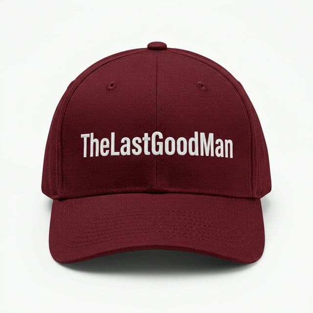TheLastGoodMan Face Cap (Maroon)