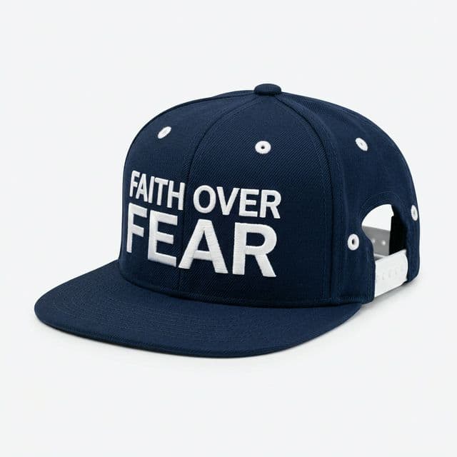 Faith Over Fear Snapback (Navy/White)