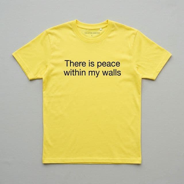 Peace Within My Walls Lemon T-Shirt
